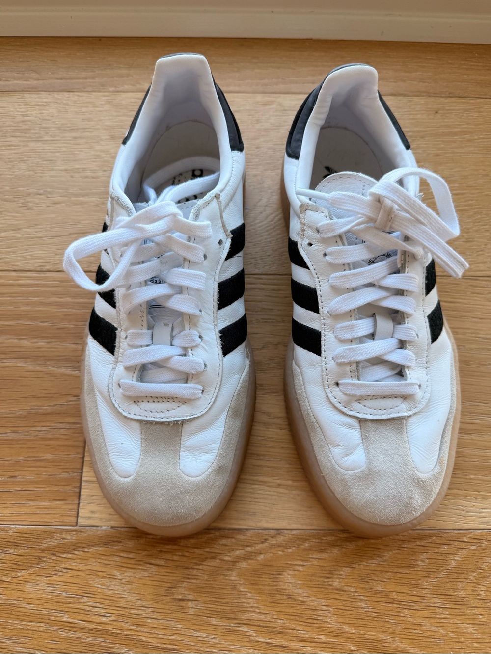 adidas Samba Classic Sneakers — White, Black, Gum - Picture 4 of 7